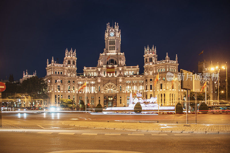 Palacio de Cibeles -马德里市政厅大楼，西班牙